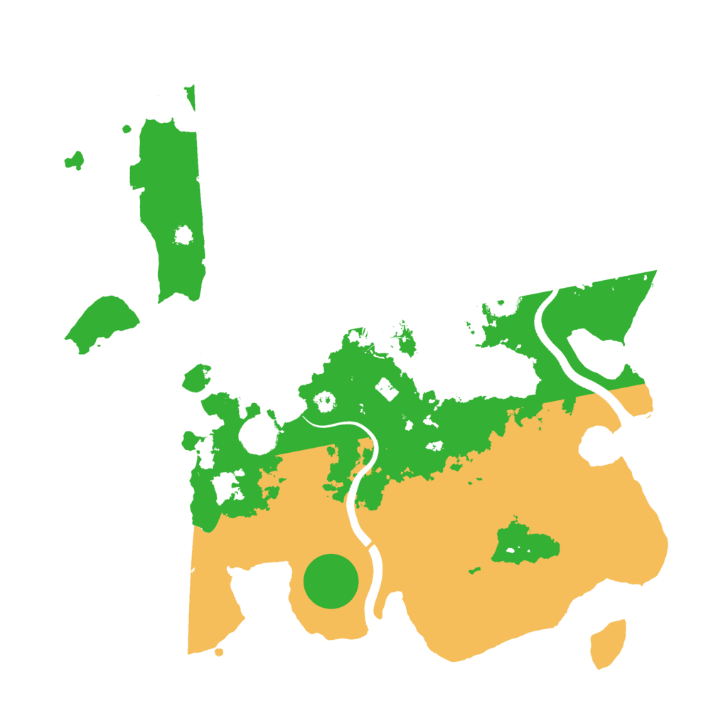 Biome Rust Map: Procedural Map, Size: 3500, Seed: 832871152