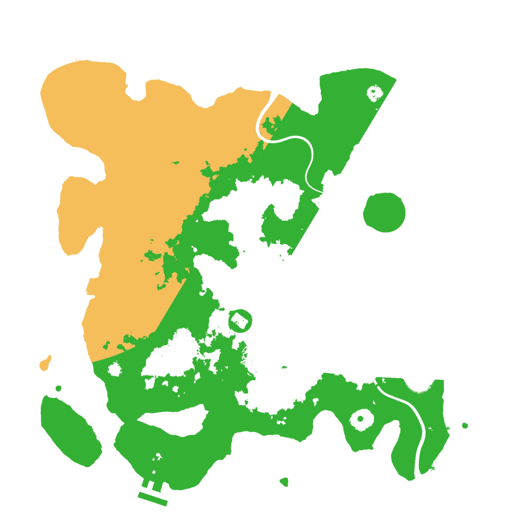 Biome Rust Map: Procedural Map, Size: 3500, Seed: 12288875