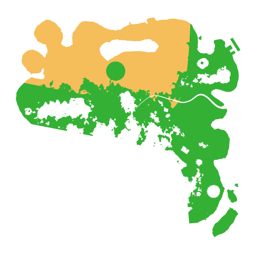 Biome Rust Map: Procedural Map, Size: 3600, Seed: 5816