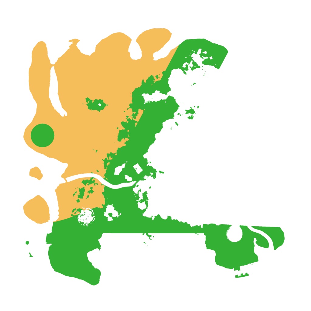 Biome Rust Map: Procedural Map, Size: 3500, Seed: 1088315