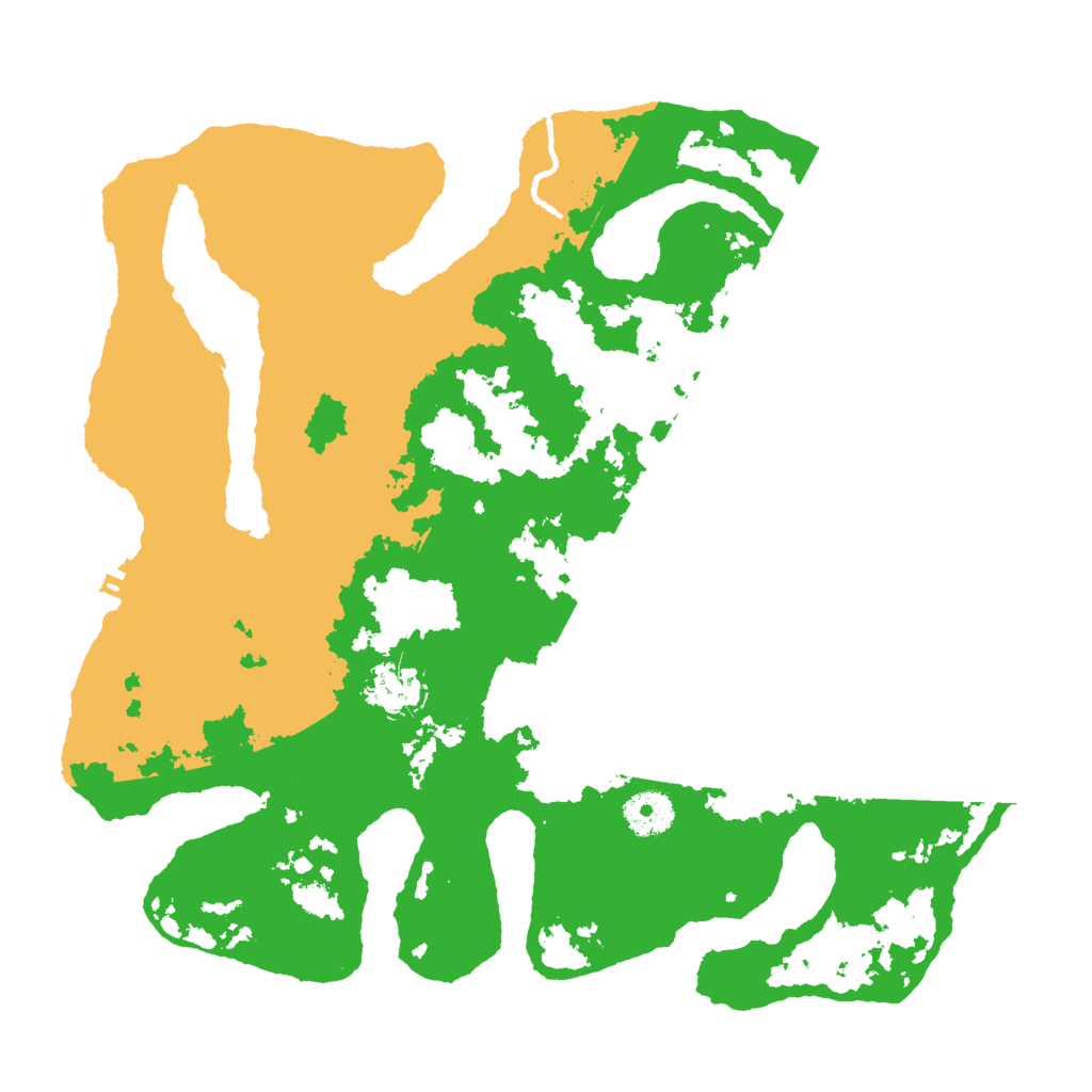 Biome Rust Map: Procedural Map, Size: 3500, Seed: 1088315