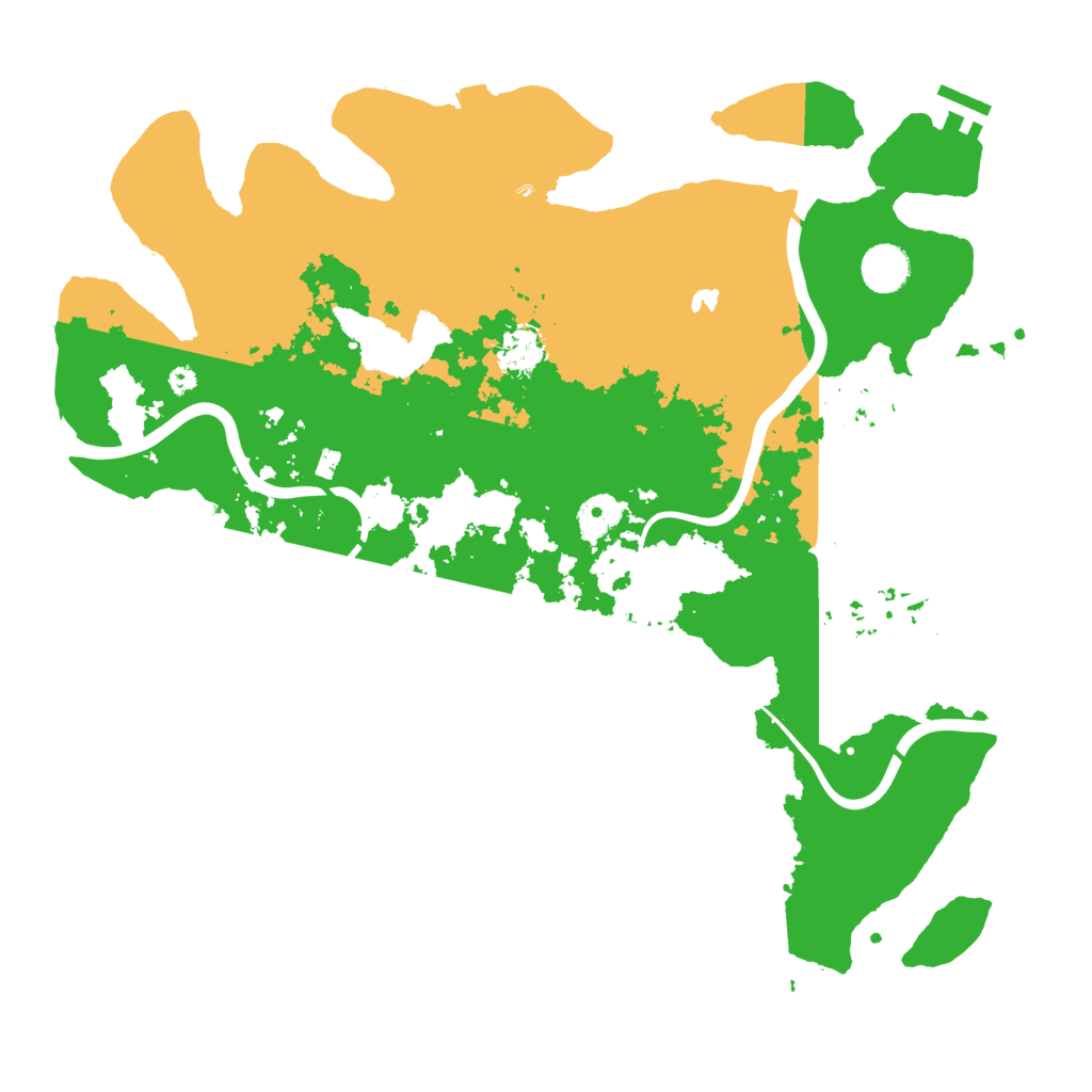 Biome Rust Map: Procedural Map, Size: 4000, Seed: 561238