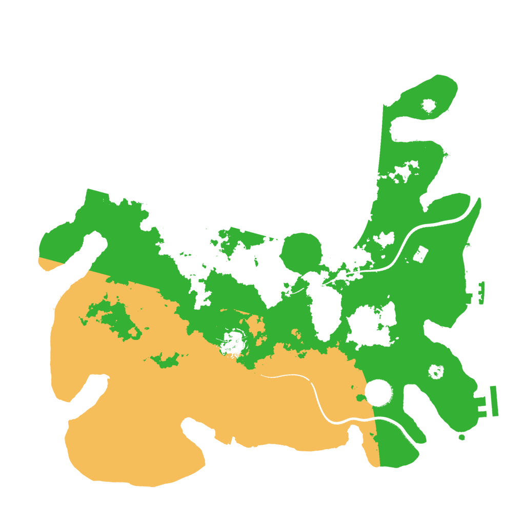 Biome Rust Map: Procedural Map, Size: 3500, Seed: 812373497