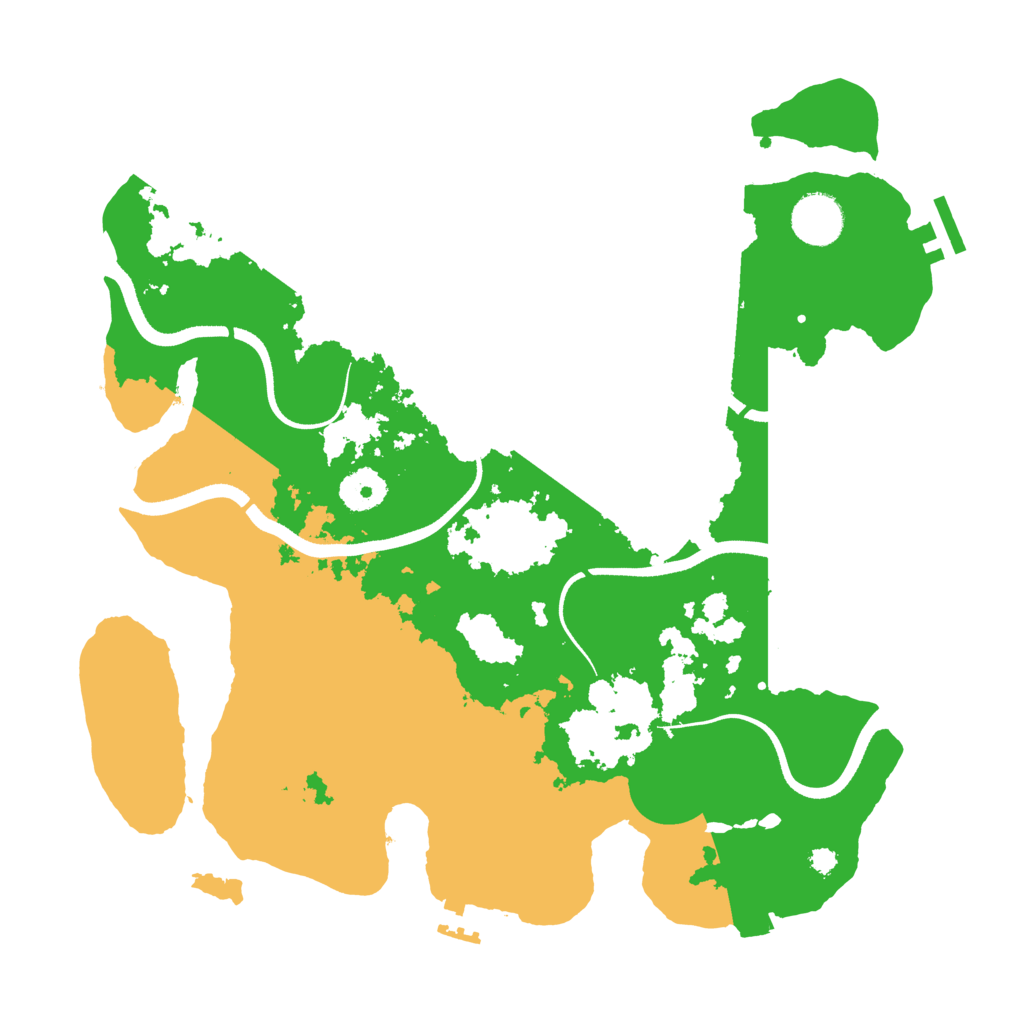 Biome Rust Map: Procedural Map, Size: 3500, Seed: 11332244