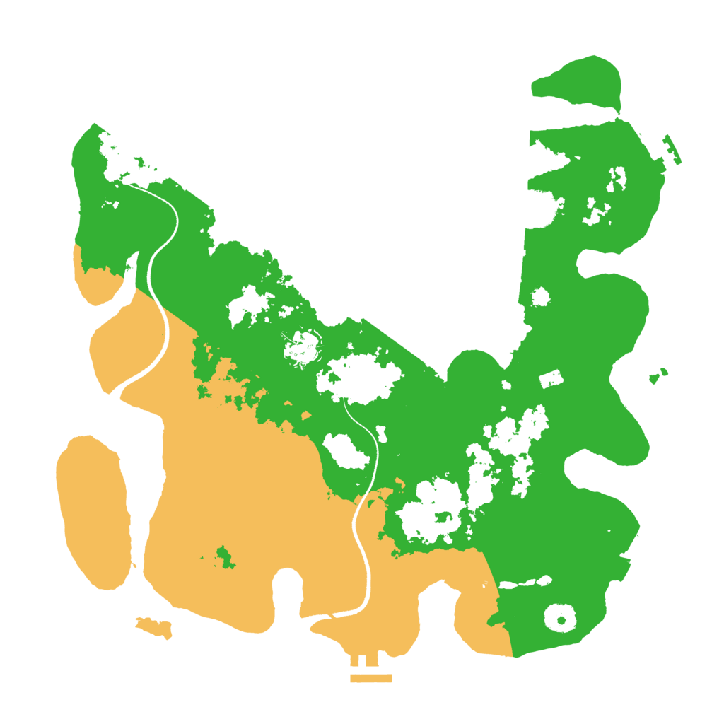 Biome Rust Map: Procedural Map, Size: 3500, Seed: 11332244