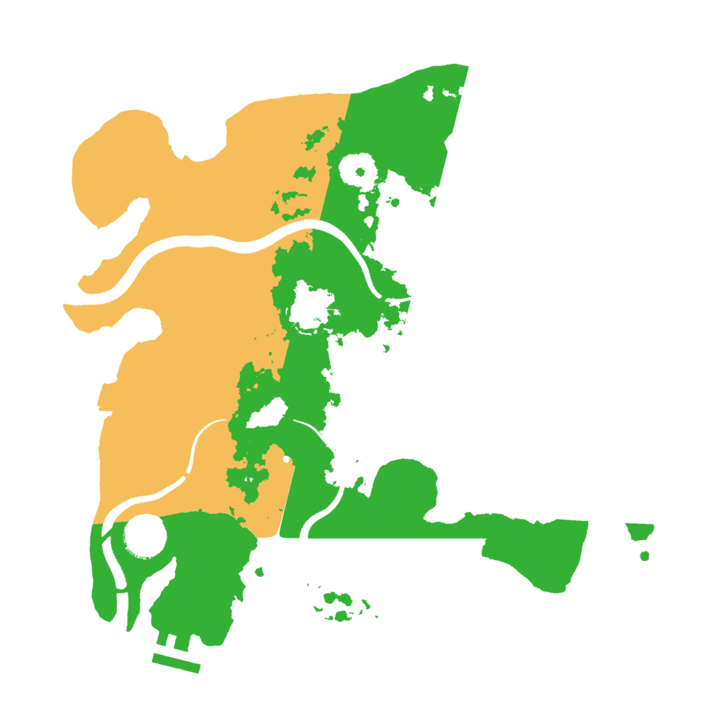 Biome Rust Map: Procedural Map, Size: 3000, Seed: 348974833