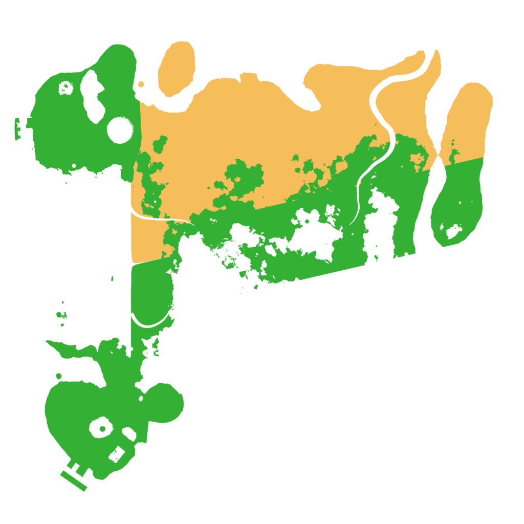 Biome Rust Map: Procedural Map, Size: 3600, Seed: 2930