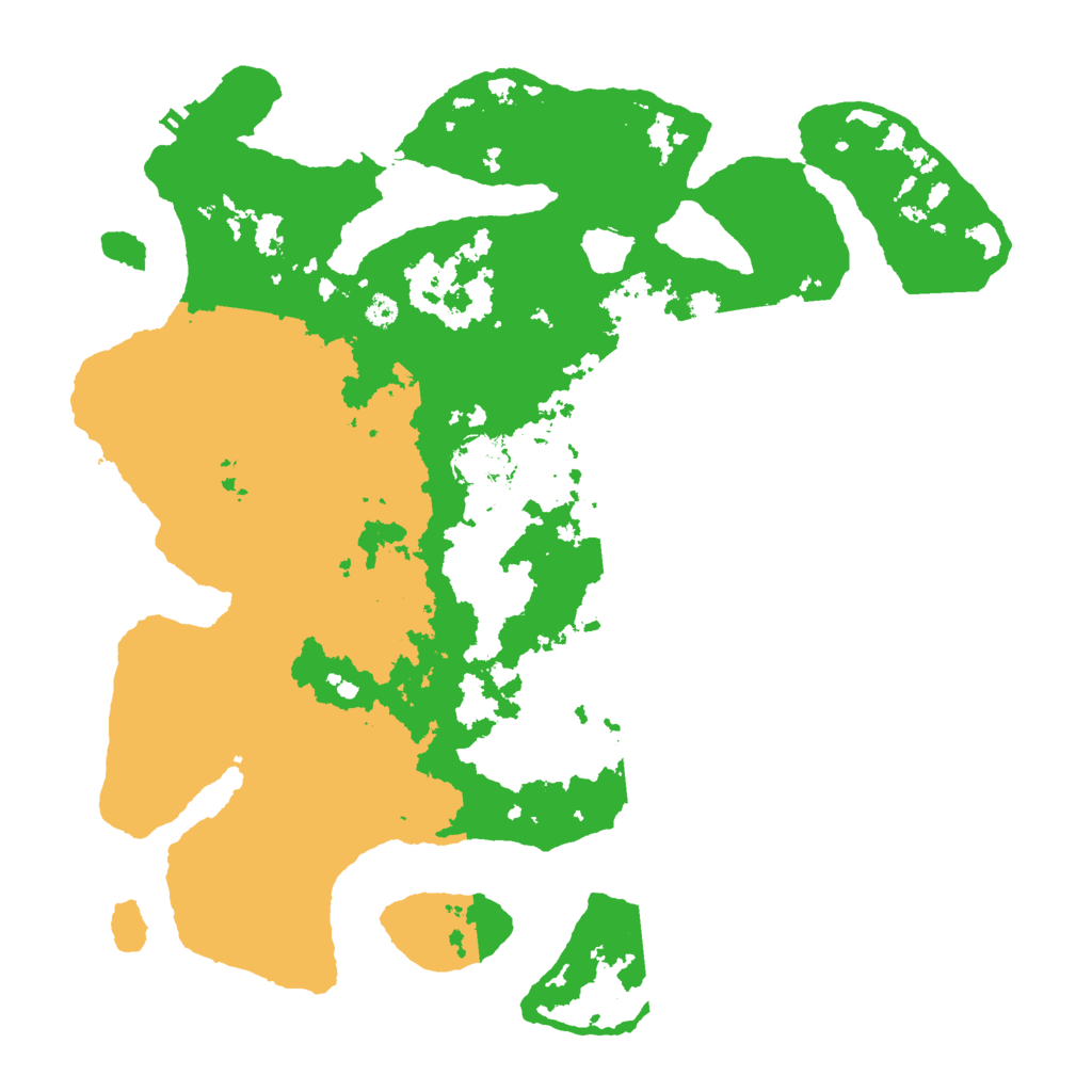 Biome Rust Map: Procedural Map, Size: 3500, Seed: 48390373