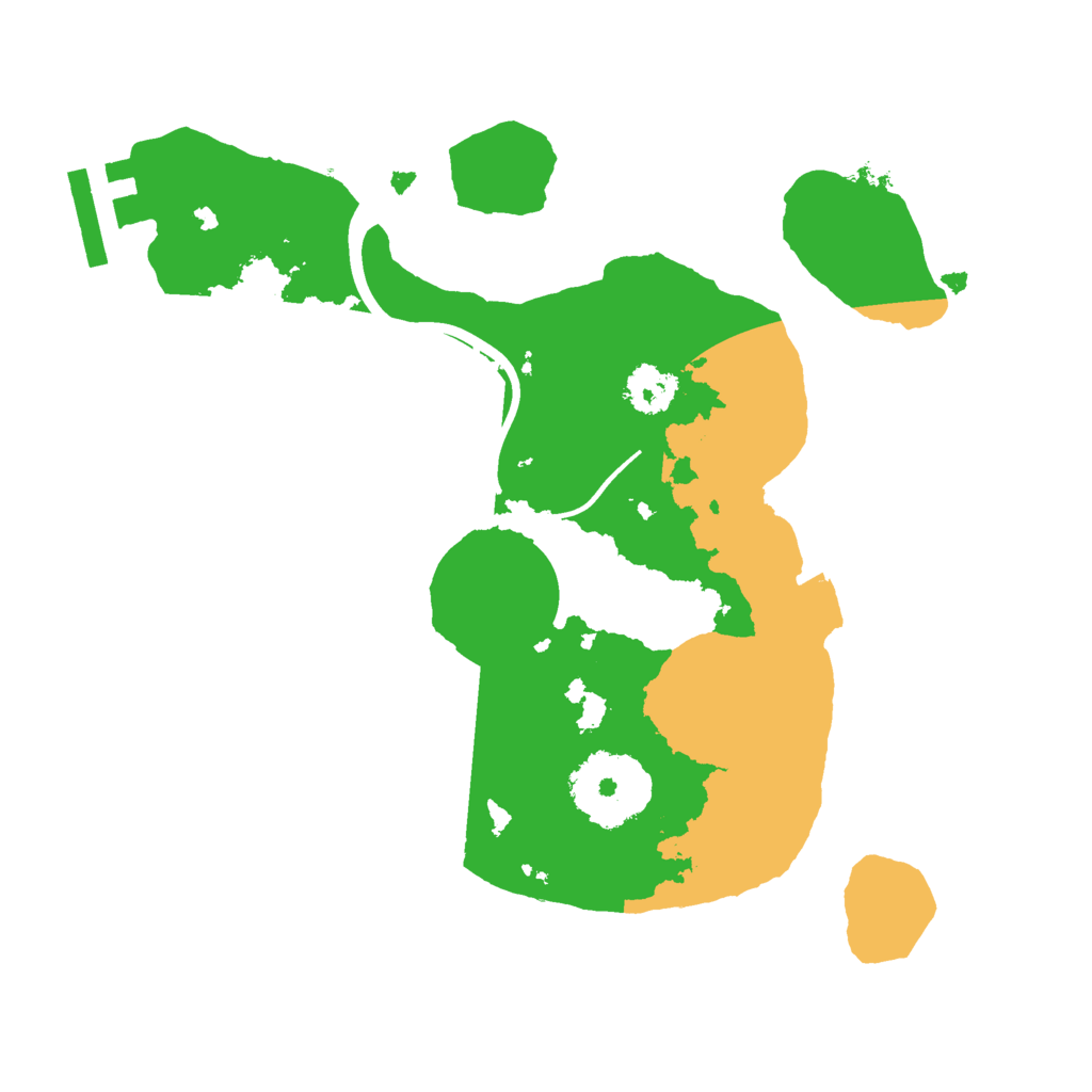 Biome Rust Map: Procedural Map, Size: 2250, Seed: 20210325