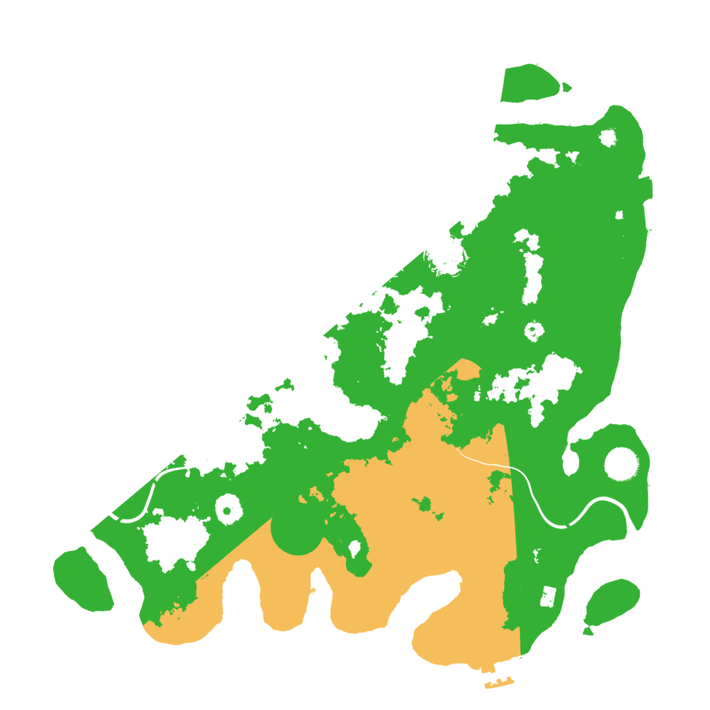Biome Rust Map: Procedural Map, Size: 3700, Seed: 102102