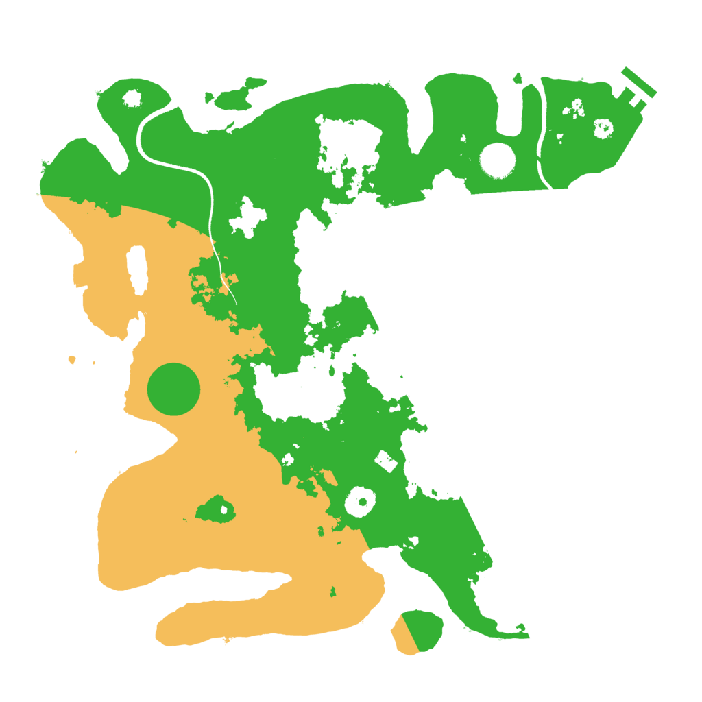 Biome Rust Map: Procedural Map, Size: 3500, Seed: 3300009