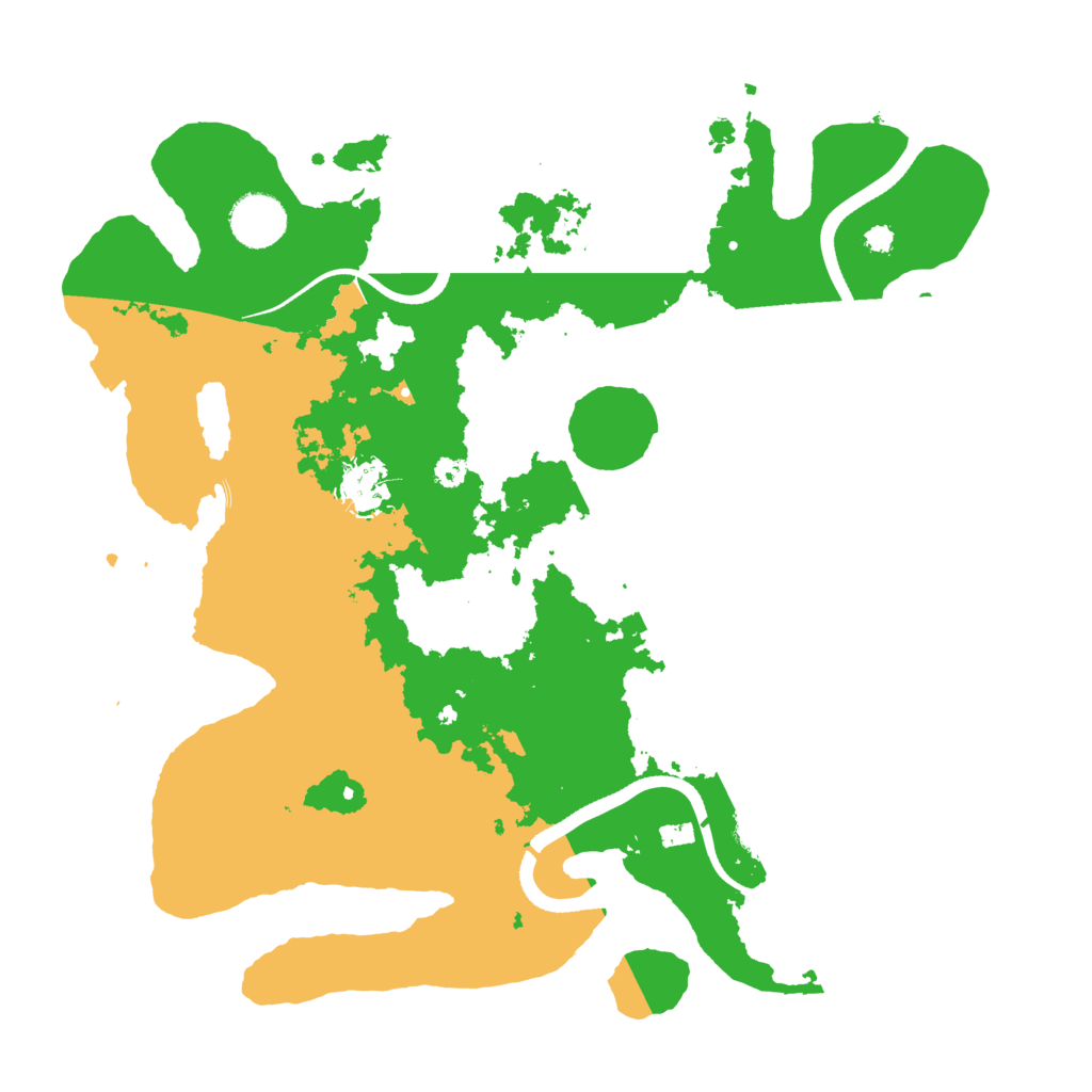 Biome Rust Map: Procedural Map, Size: 3500, Seed: 3300009