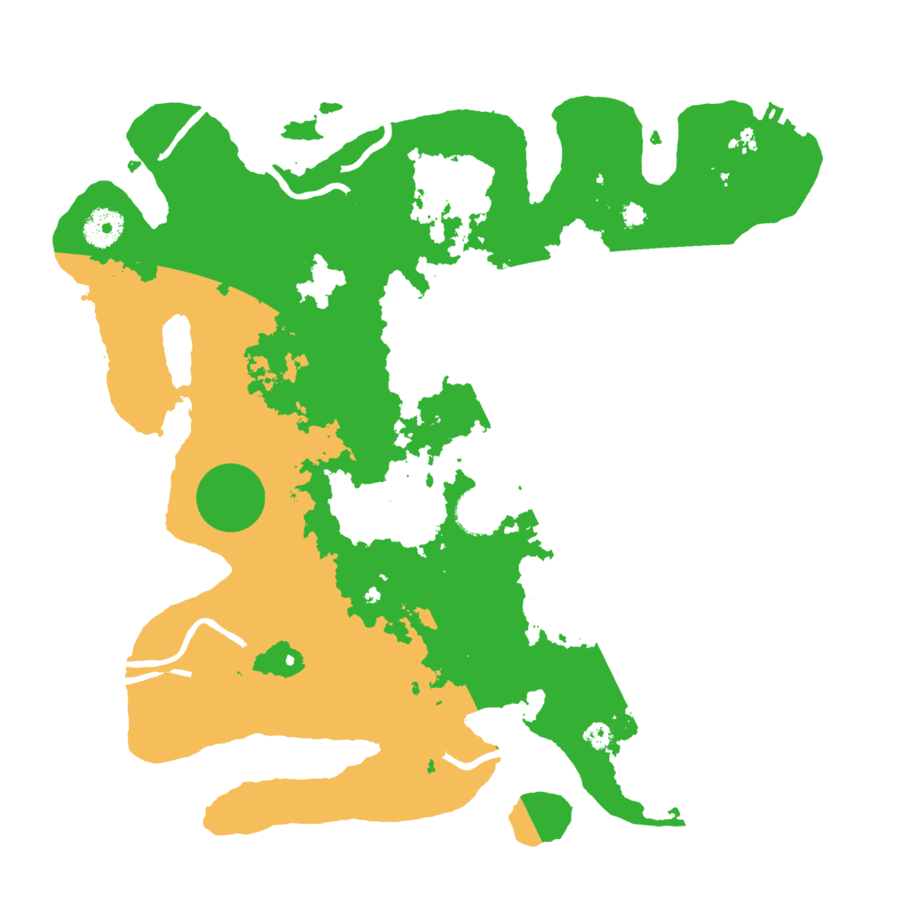 Biome Rust Map: Procedural Map, Size: 3500, Seed: 3300009