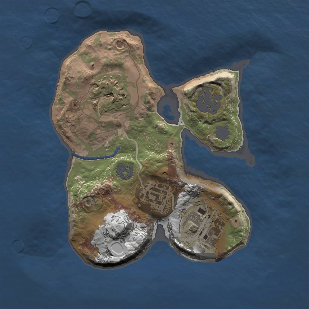 Rust Map: Procedural Map, Size: 1800, Seed: 267, 7 Monuments