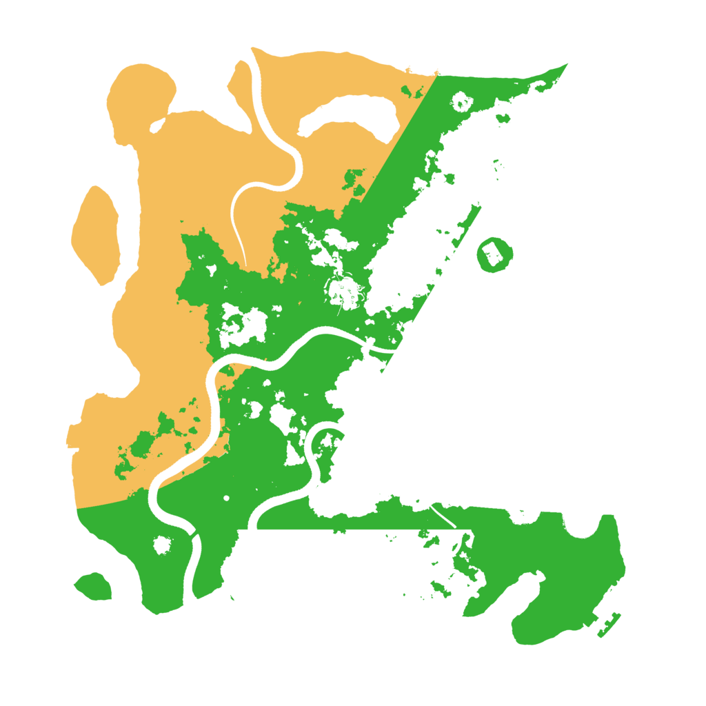 Biome Rust Map: Procedural Map, Size: 3500, Seed: 943841