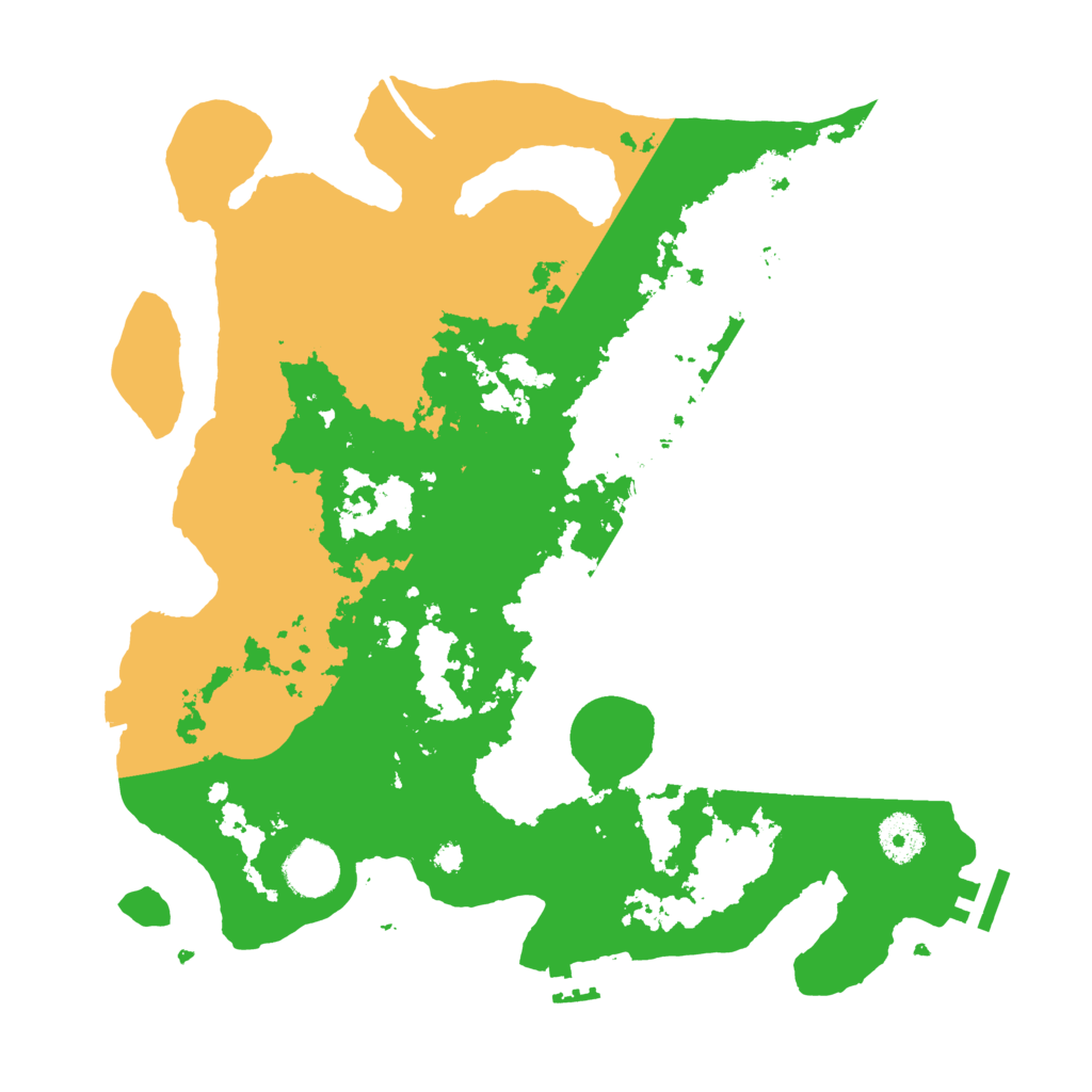 Biome Rust Map: Procedural Map, Size: 3500, Seed: 943841