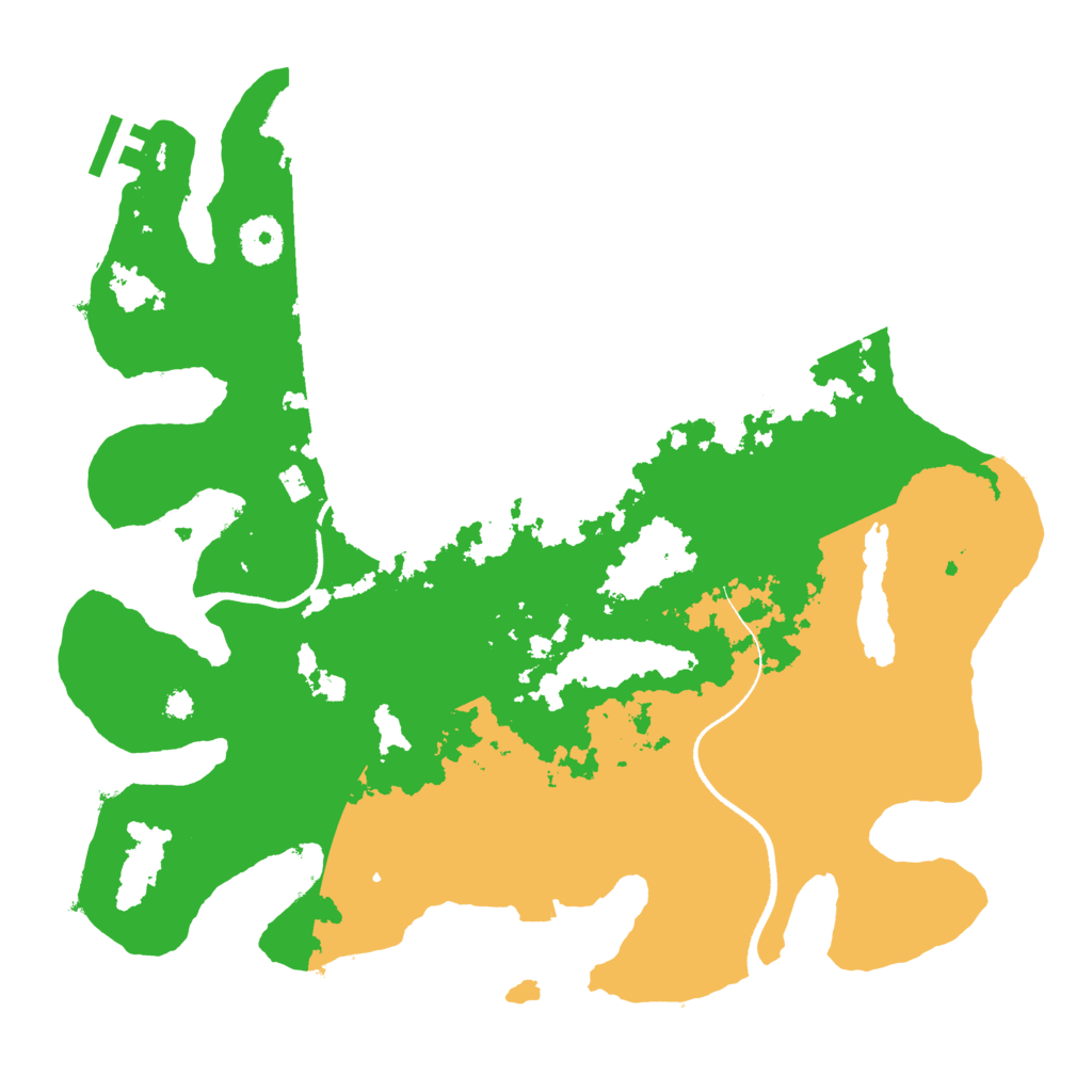 Biome Rust Map: Procedural Map, Size: 3500, Seed: 360979222