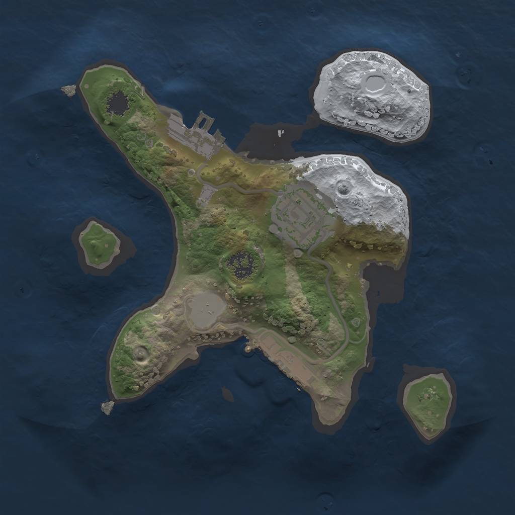 Rust Map: Procedural Map, Size: 1900, Seed: 56246, 8 Monuments