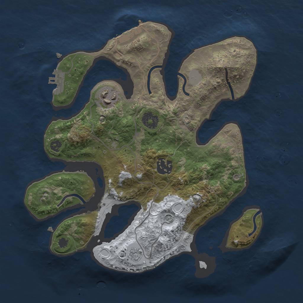 Rust Map: Procedural Map, Size: 2700, Seed: 182, 11 Monuments