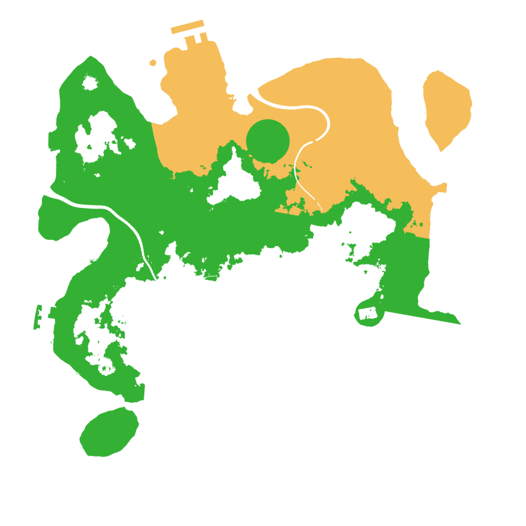 Biome Rust Map: Procedural Map, Size: 3200, Seed: 5987