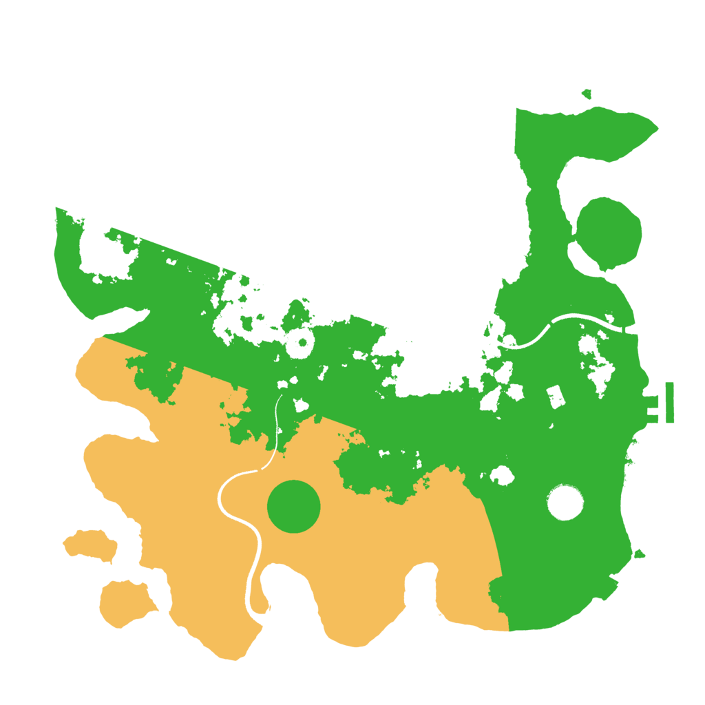 Biome Rust Map: Procedural Map, Size: 3500, Seed: 4432808