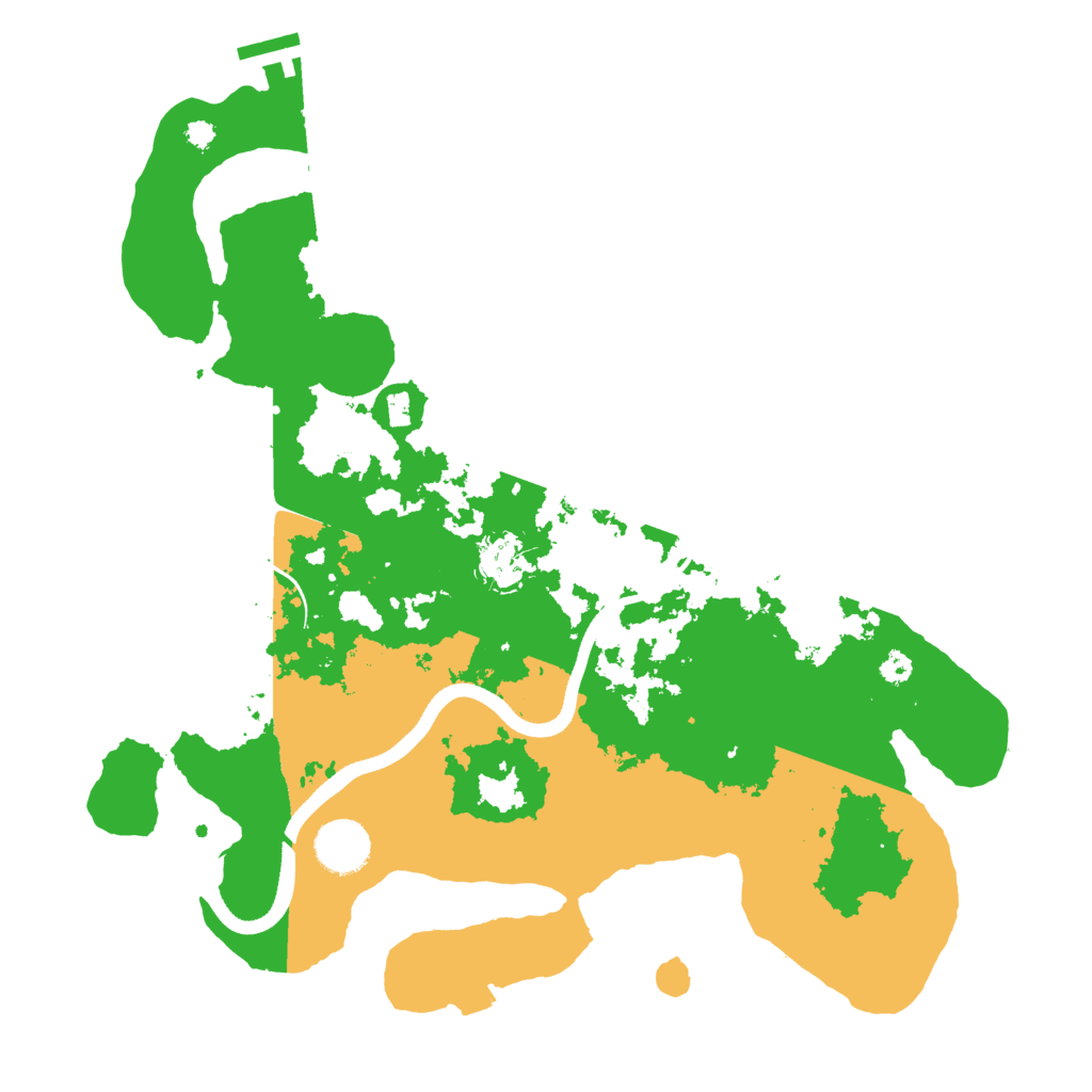 Biome Rust Map: Procedural Map, Size: 3500, Seed: 36007