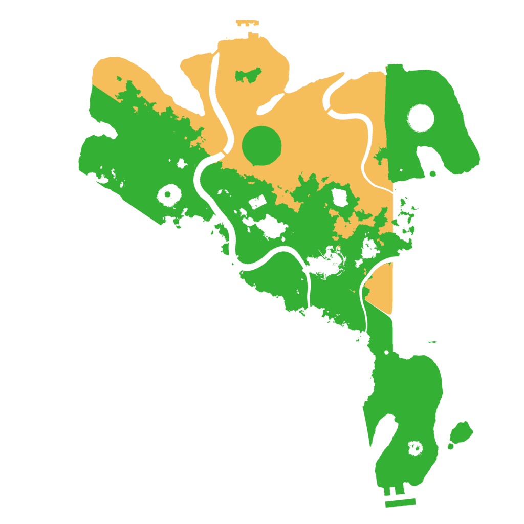 Biome Rust Map: Procedural Map, Size: 3500, Seed: 45131