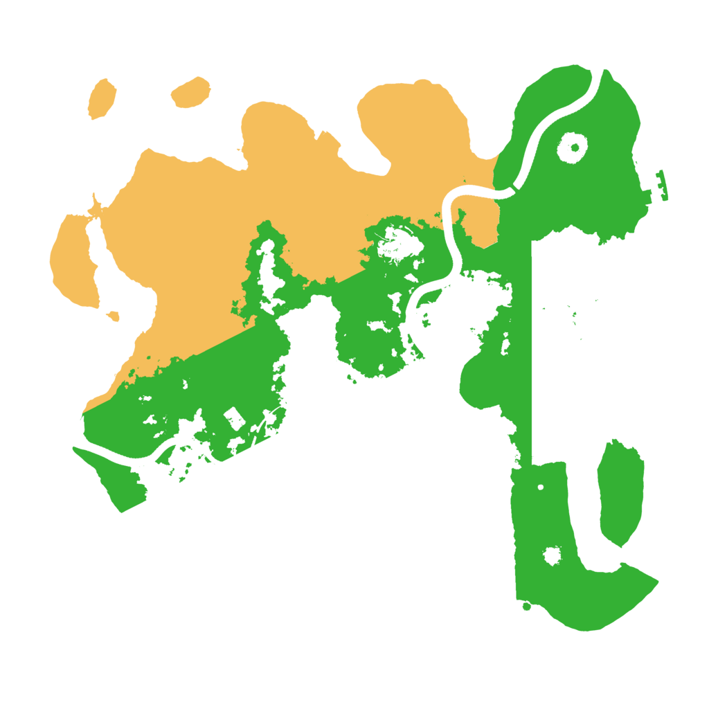 Biome Rust Map: Procedural Map, Size: 3500, Seed: 2046169275