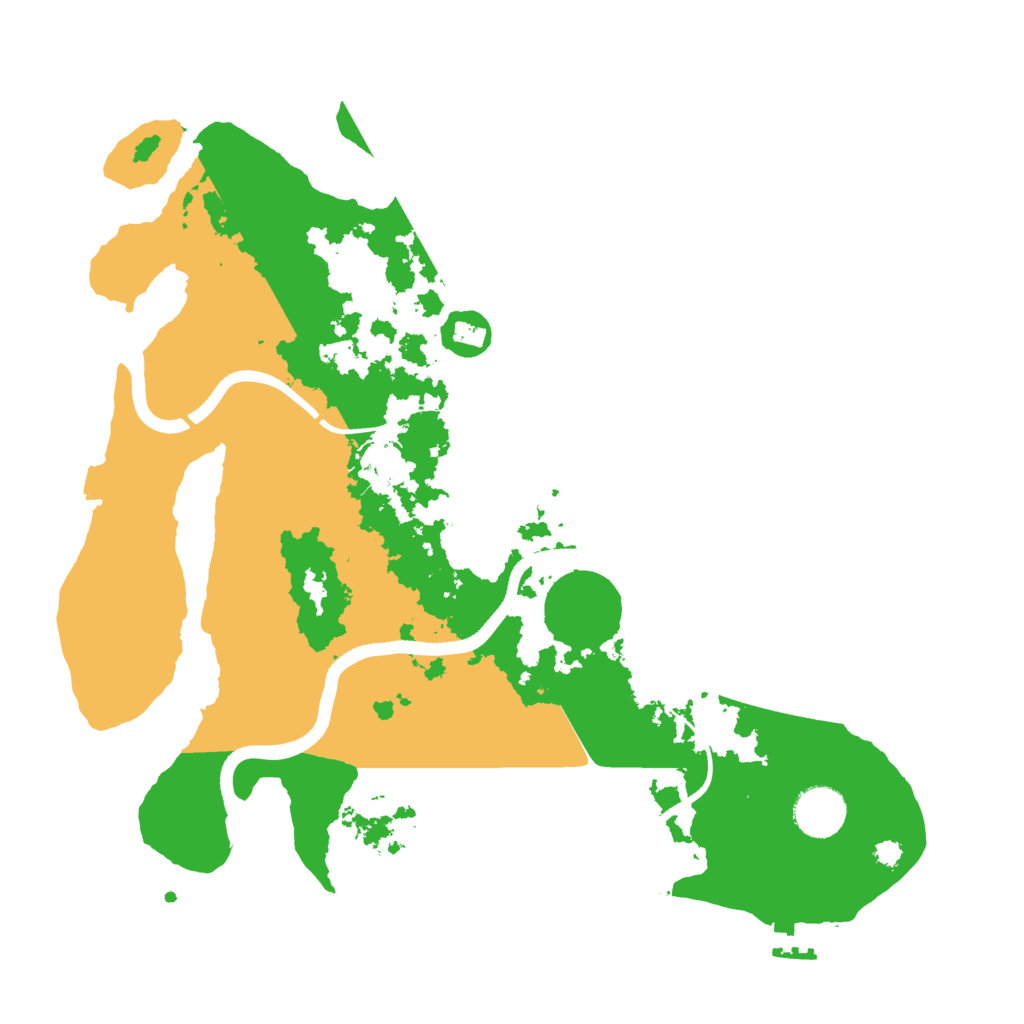 Biome Rust Map: Procedural Map, Size: 3500, Seed: 369372665