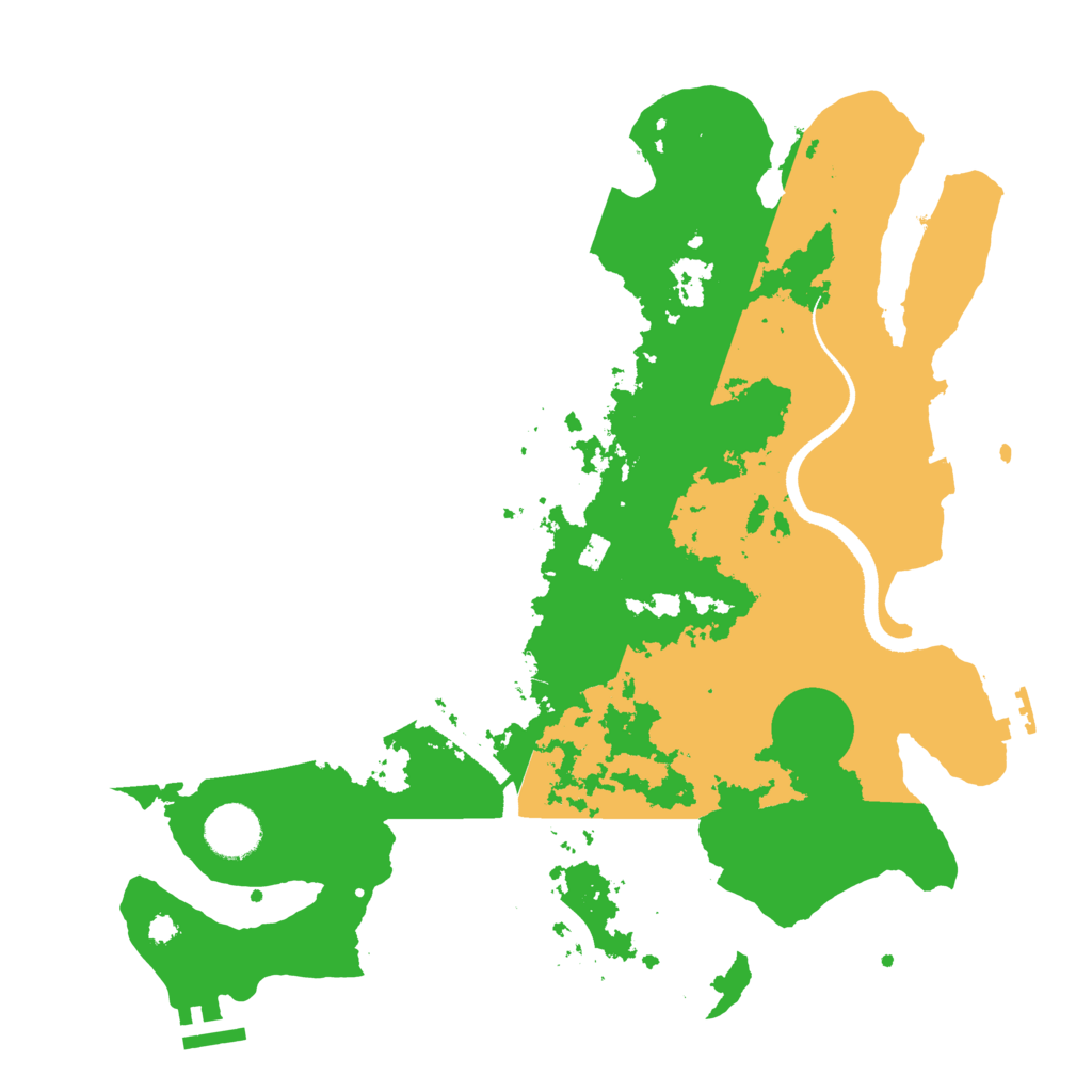 Biome Rust Map: Procedural Map, Size: 3500, Seed: 4355213