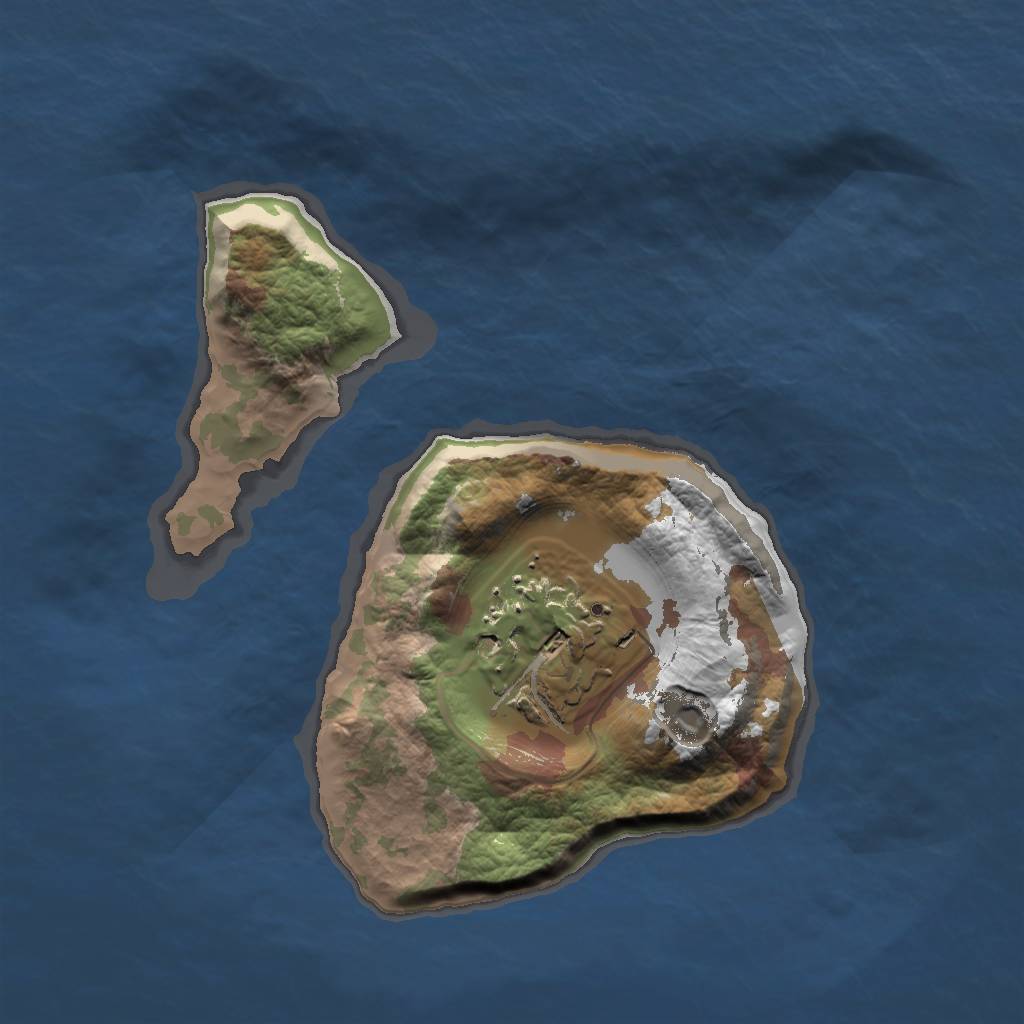 Rust Map: Barren, Size: 1500, Seed: 16800962, 3 Monuments