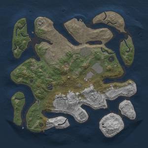 Thumbnail Rust Map: Procedural Map, Size: 3600, Seed: 4565473, 19 Monuments