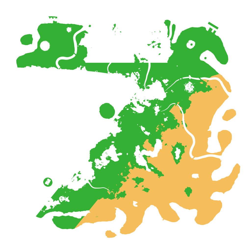 Biome Rust Map: Procedural Map, Size: 4500, Seed: 7646715