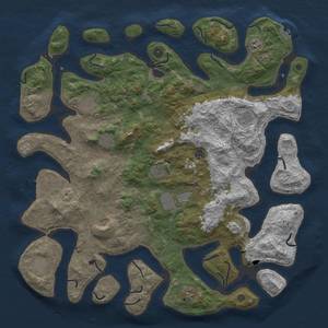 Thumbnail Rust Map: Procedural Map, Size: 5000, Seed: 91560379, 16 Monuments