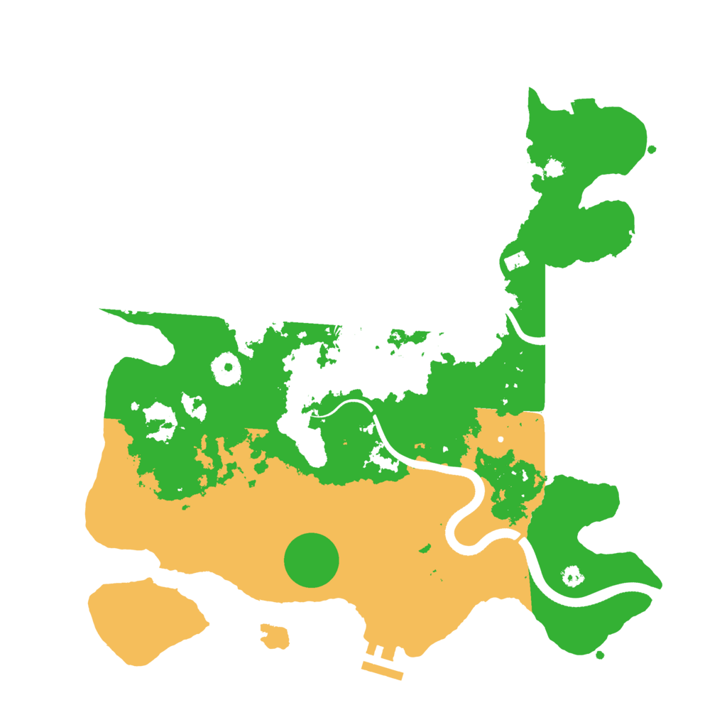 Biome Rust Map: Procedural Map, Size: 3500, Seed: 741130