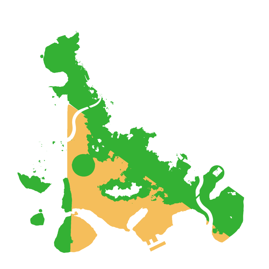 Biome Rust Map: Procedural Map, Size: 3200, Seed: 98200