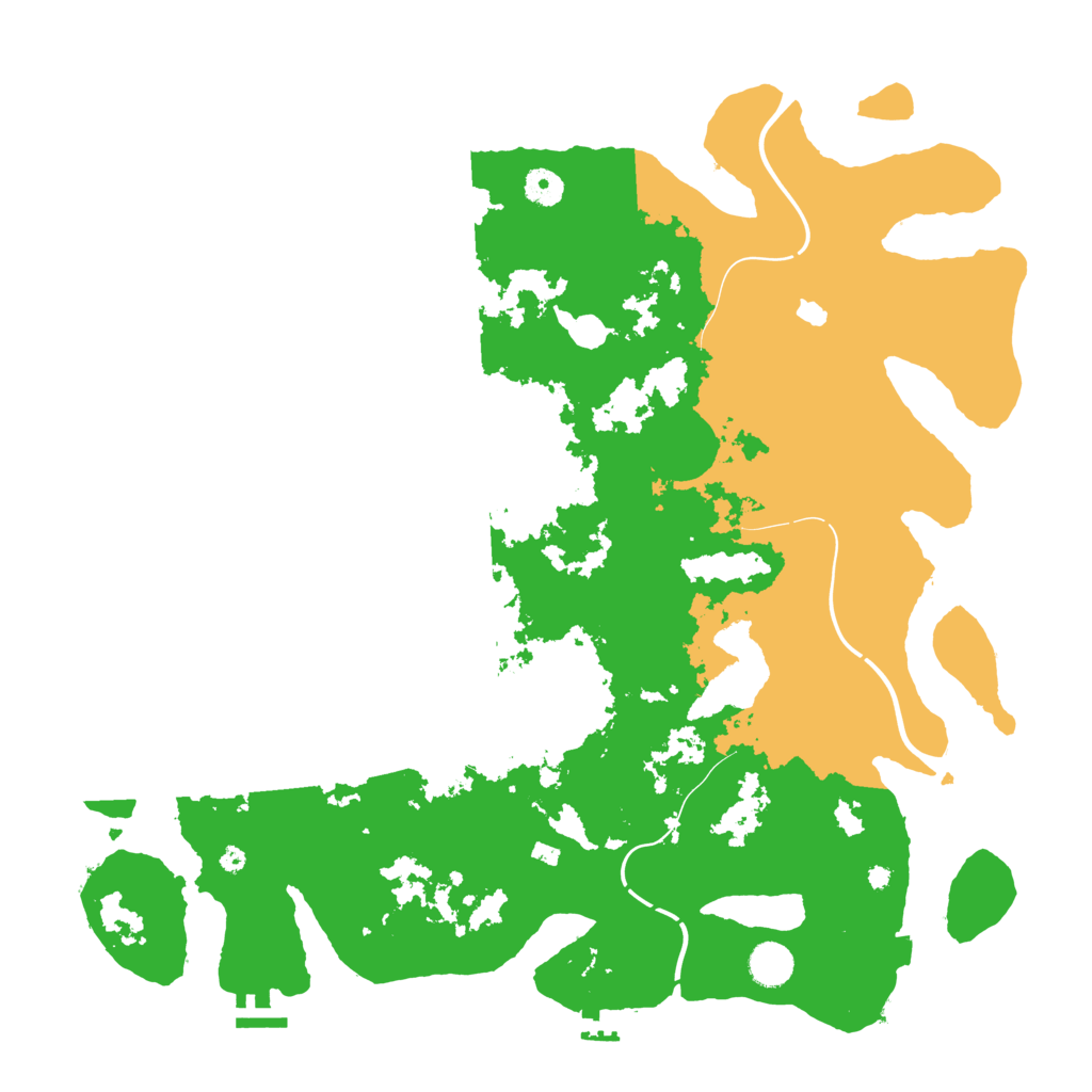 Biome Rust Map: Procedural Map, Size: 4300, Seed: 907838854