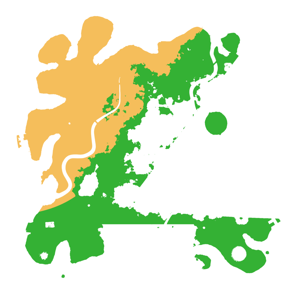 Biome Rust Map: Procedural Map, Size: 3555, Seed: 348421454