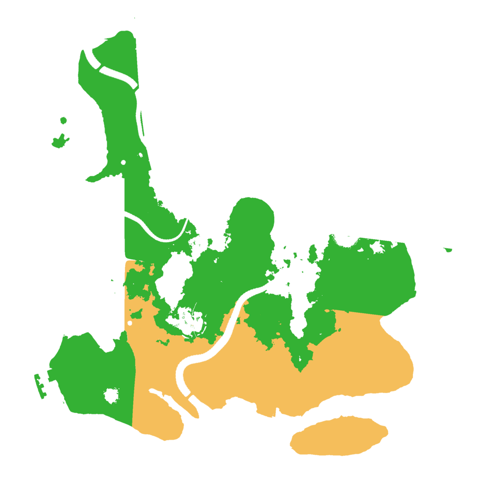 Biome Rust Map: Procedural Map, Size: 3000, Seed: 566966387