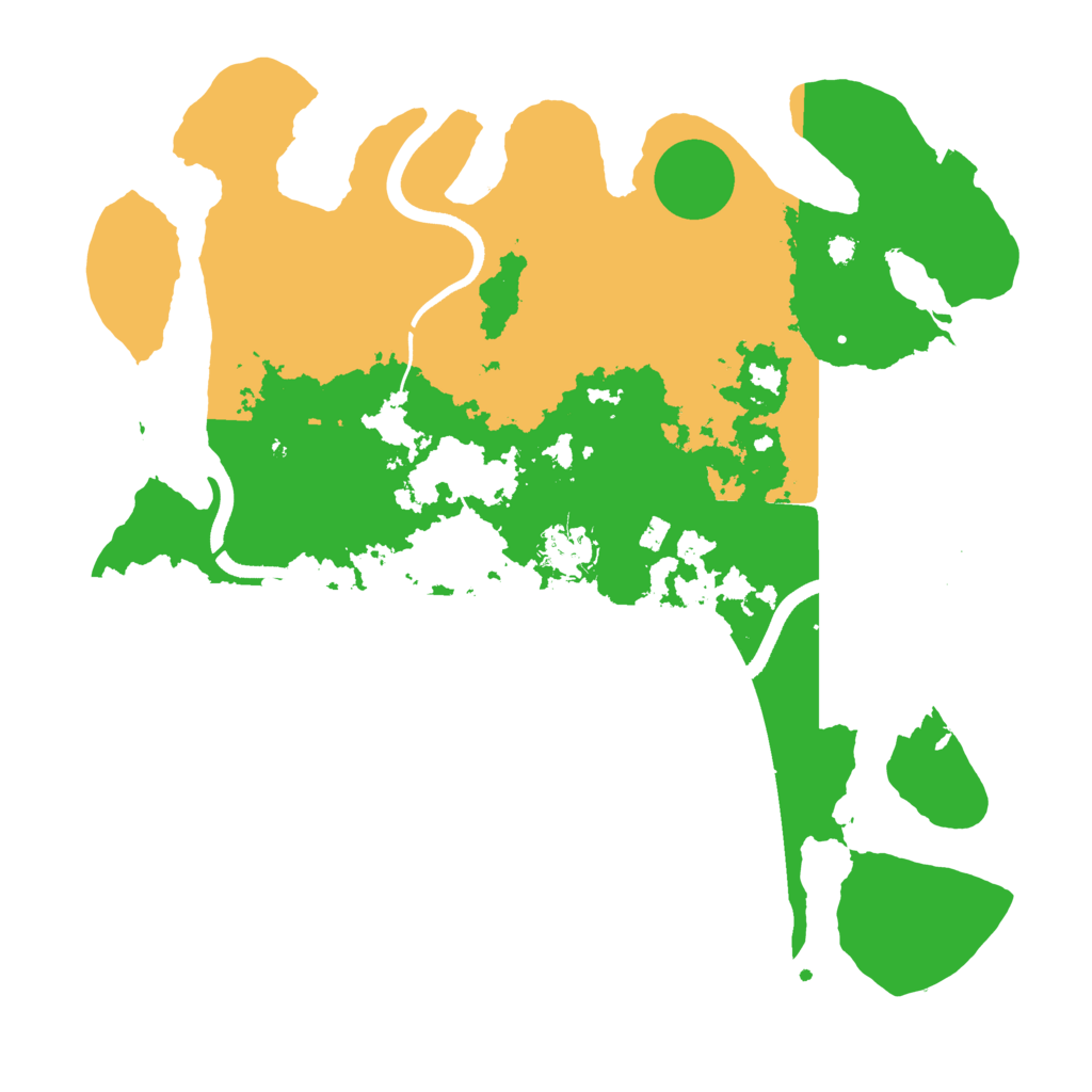 Biome Rust Map: Procedural Map, Size: 3600, Seed: 340346416