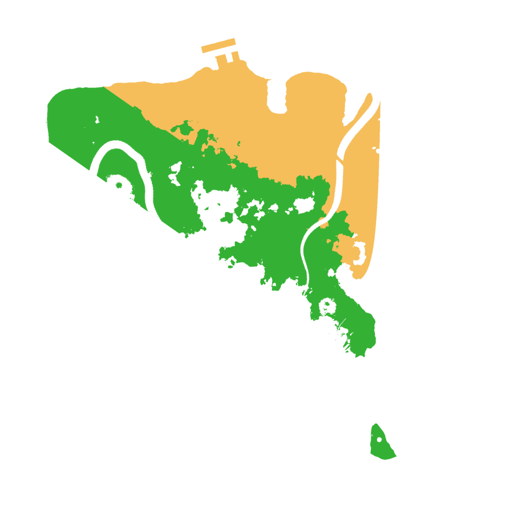 Biome Rust Map: Procedural Map, Size: 3000, Seed: 1095303058