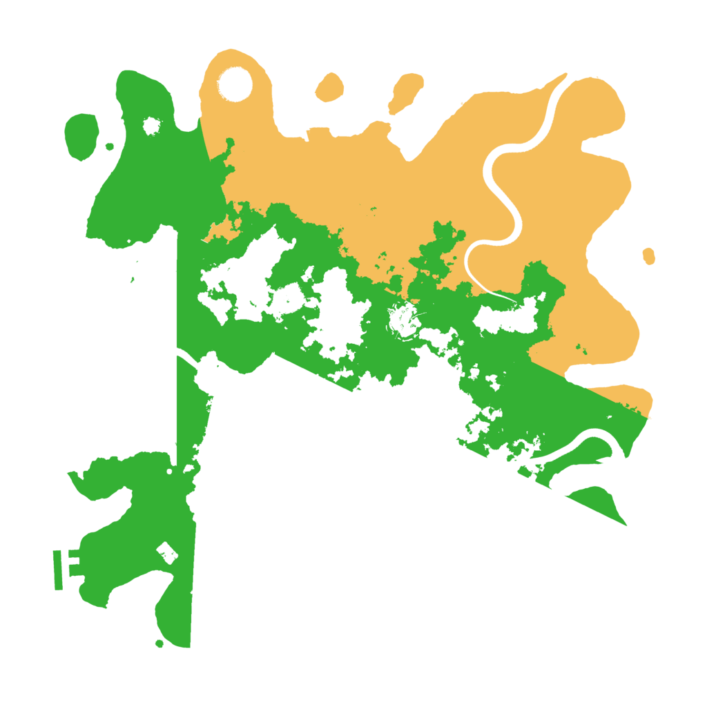 Biome Rust Map: Procedural Map, Size: 3600, Seed: 72149680