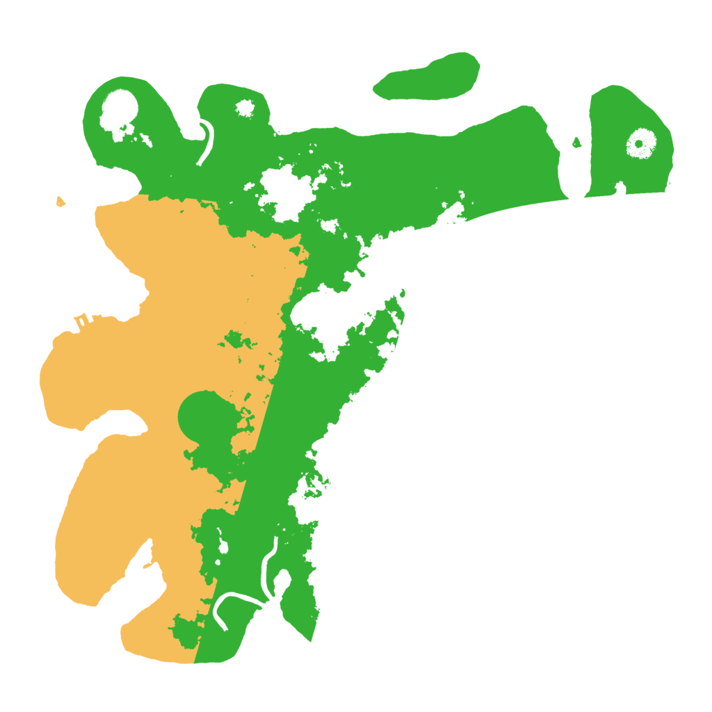 Biome Rust Map: Procedural Map, Size: 3600, Seed: 168126109