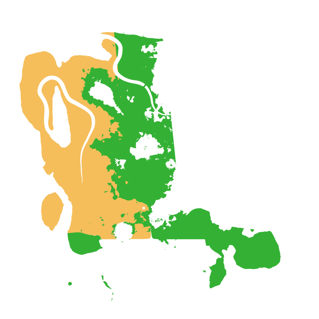 Biome Rust Map: Procedural Map, Size: 3500, Seed: 50521