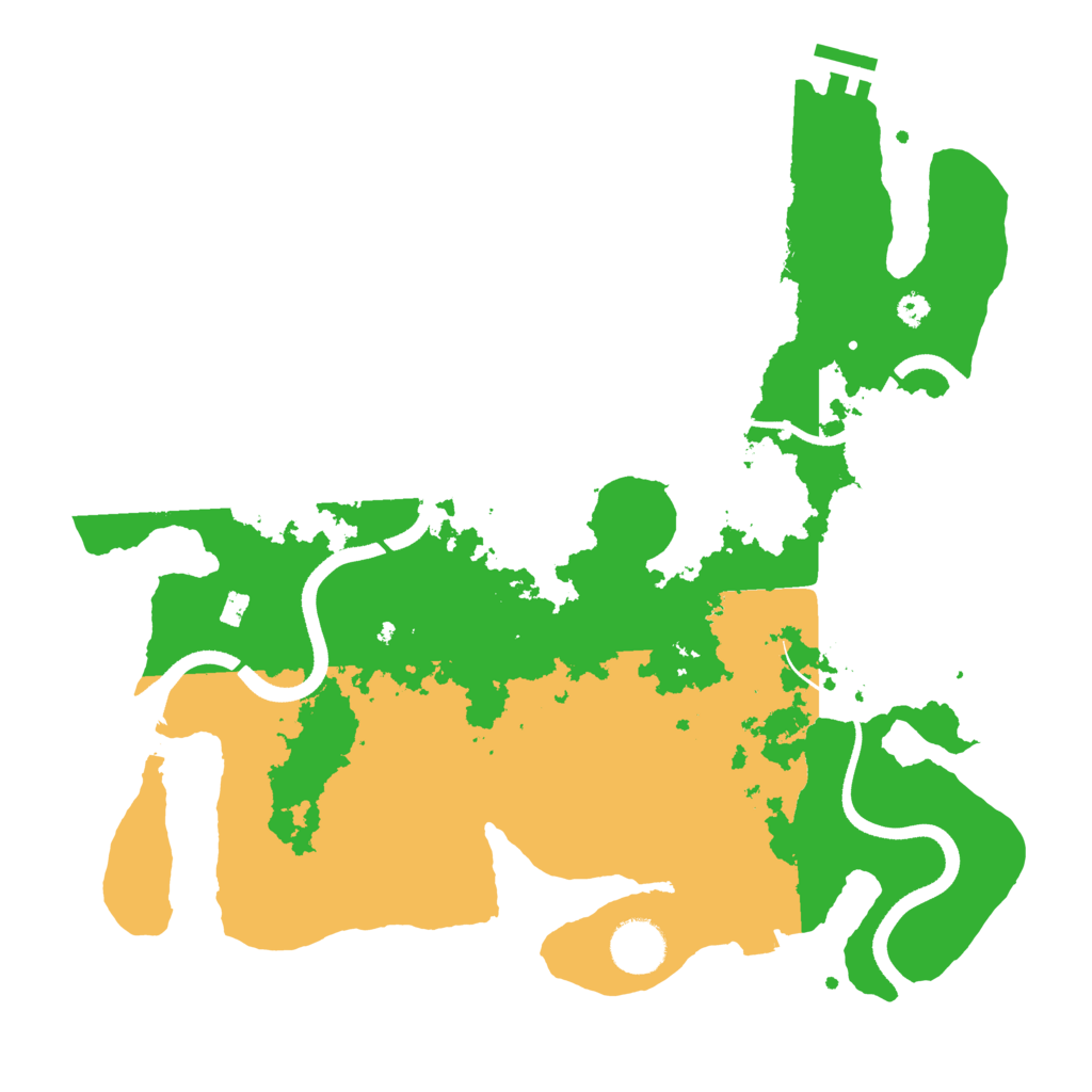 Biome Rust Map: Procedural Map, Size: 3500, Seed: 56198746