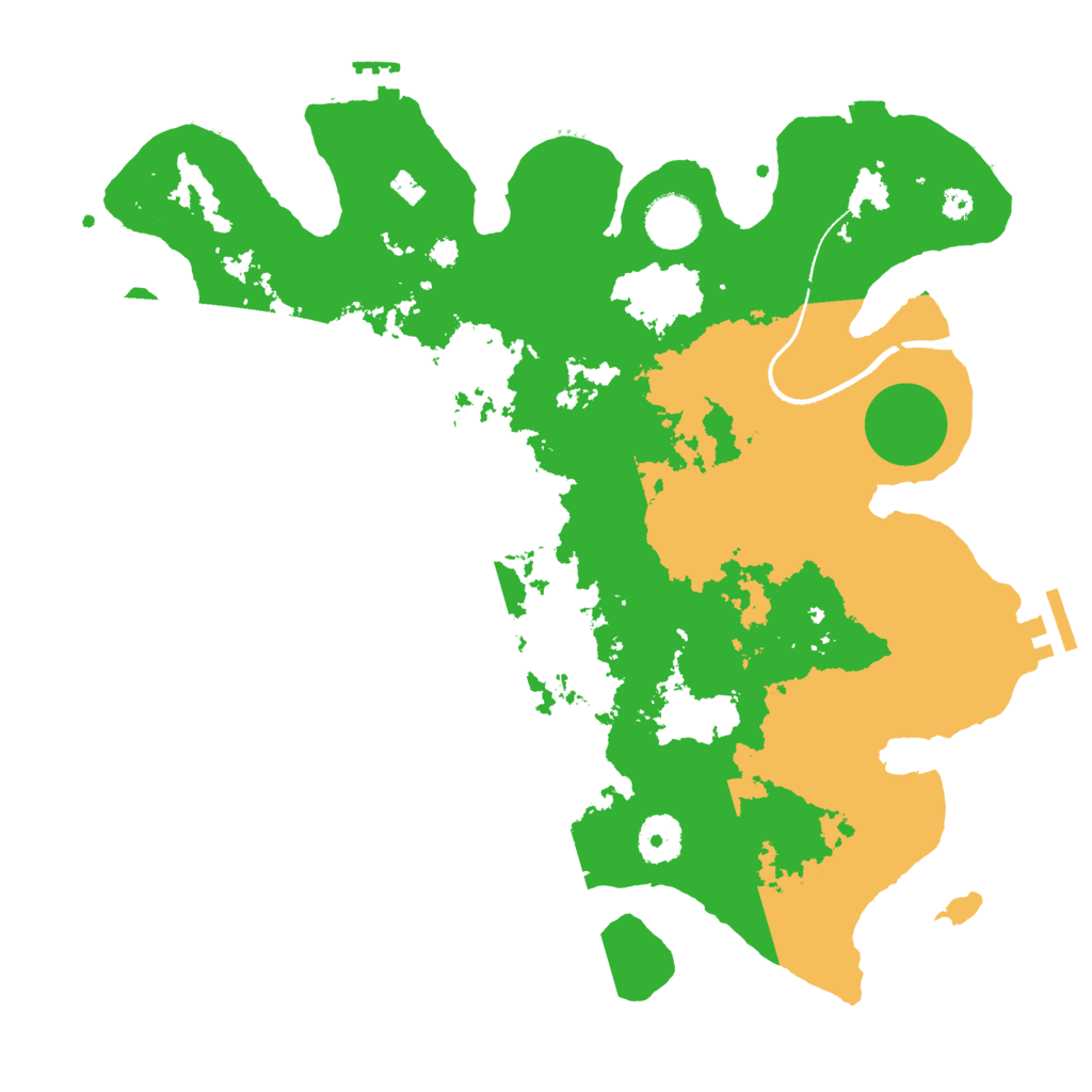 Biome Rust Map: Procedural Map, Size: 3500, Seed: 805993697