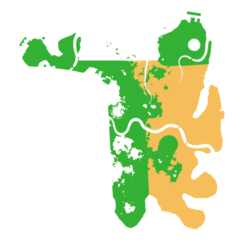 Biome Rust Map: Procedural Map, Size: 3501, Seed: 241122836