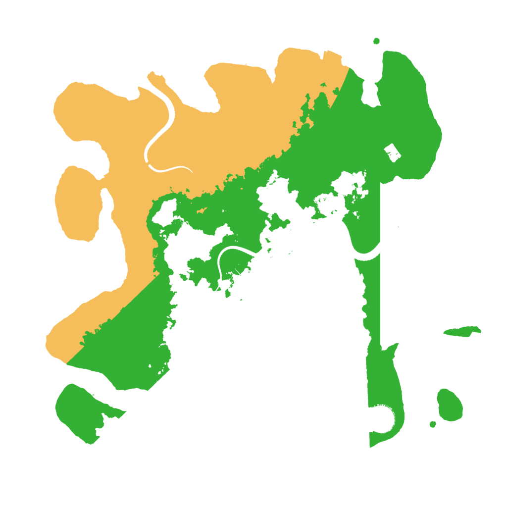 Biome Rust Map: Procedural Map, Size: 3200, Seed: 456486