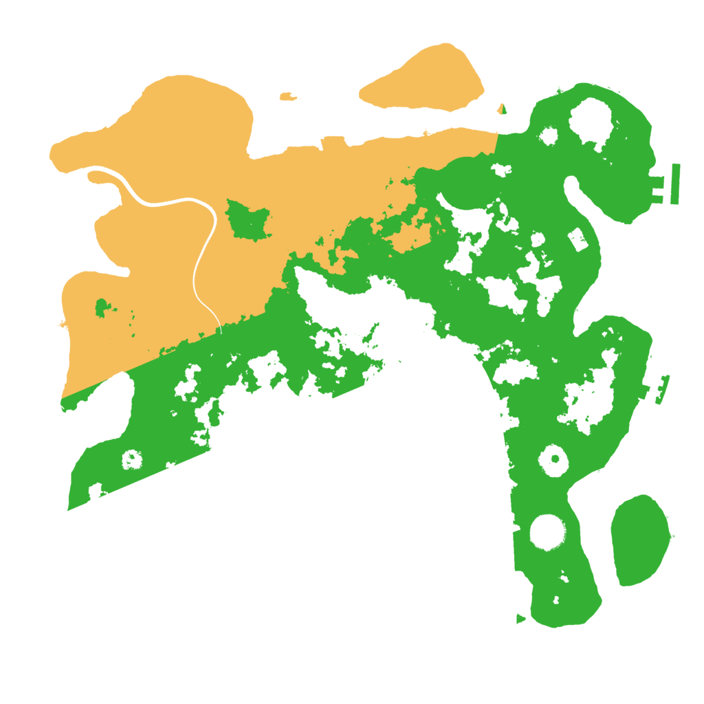 Biome Rust Map: Procedural Map, Size: 3500, Seed: 132775804