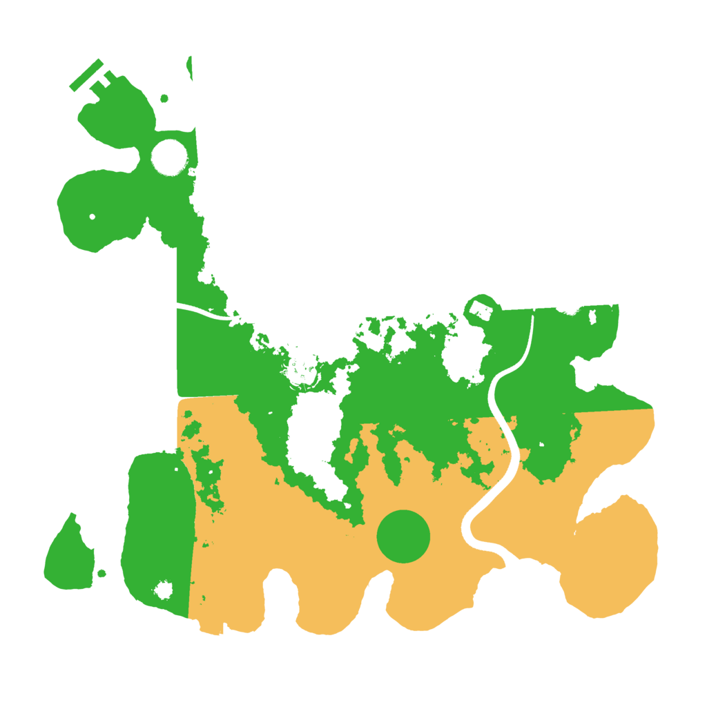 Biome Rust Map: Procedural Map, Size: 3500, Seed: 2205050